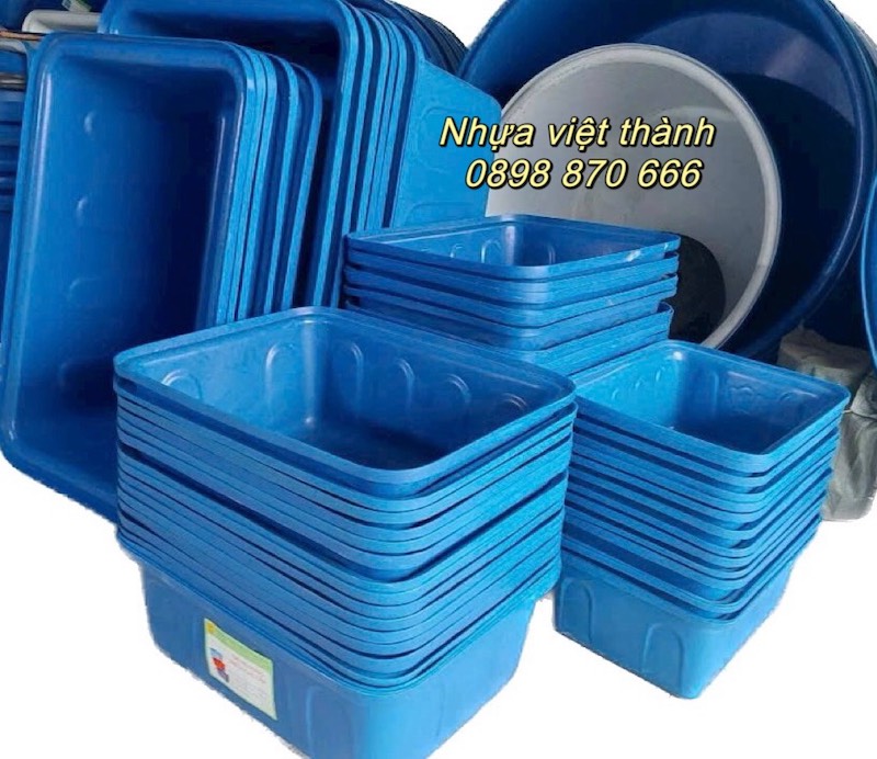 Thùng nhựa chữ nhật 750 lít