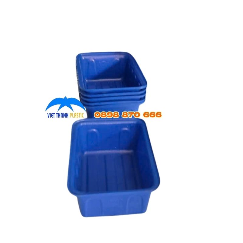 Thùng nhựa chữ nhật 50 lít